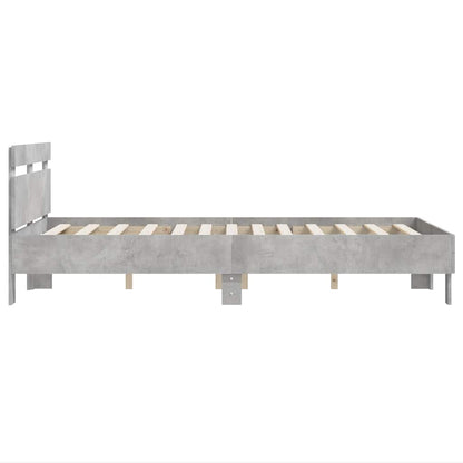 Giroletto Testiera Grigio Cemento 120x200 cm Legno Multistrato | homemem39