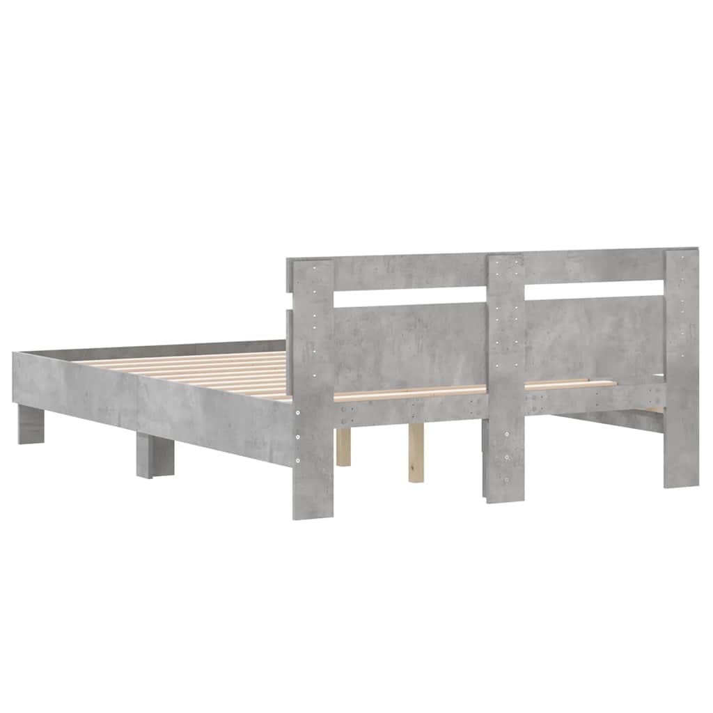 Giroletto Testiera Grigio Cemento 120x200 cm Legno Multistrato | homemem39