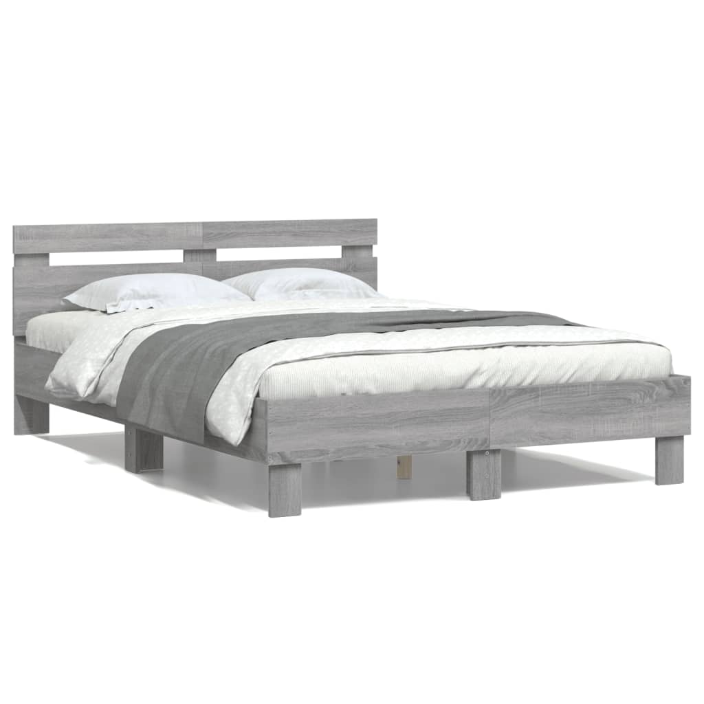 Giroletto Testiera Grigio Sonoma 120x200 cm Legno Multistrato | homemem39