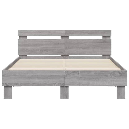 Giroletto Testiera Grigio Sonoma 120x200 cm Legno Multistrato | homemem39