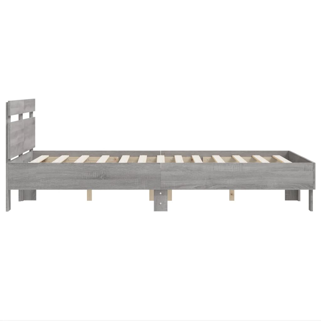 Giroletto Testiera Grigio Sonoma 120x200 cm Legno Multistrato | homemem39