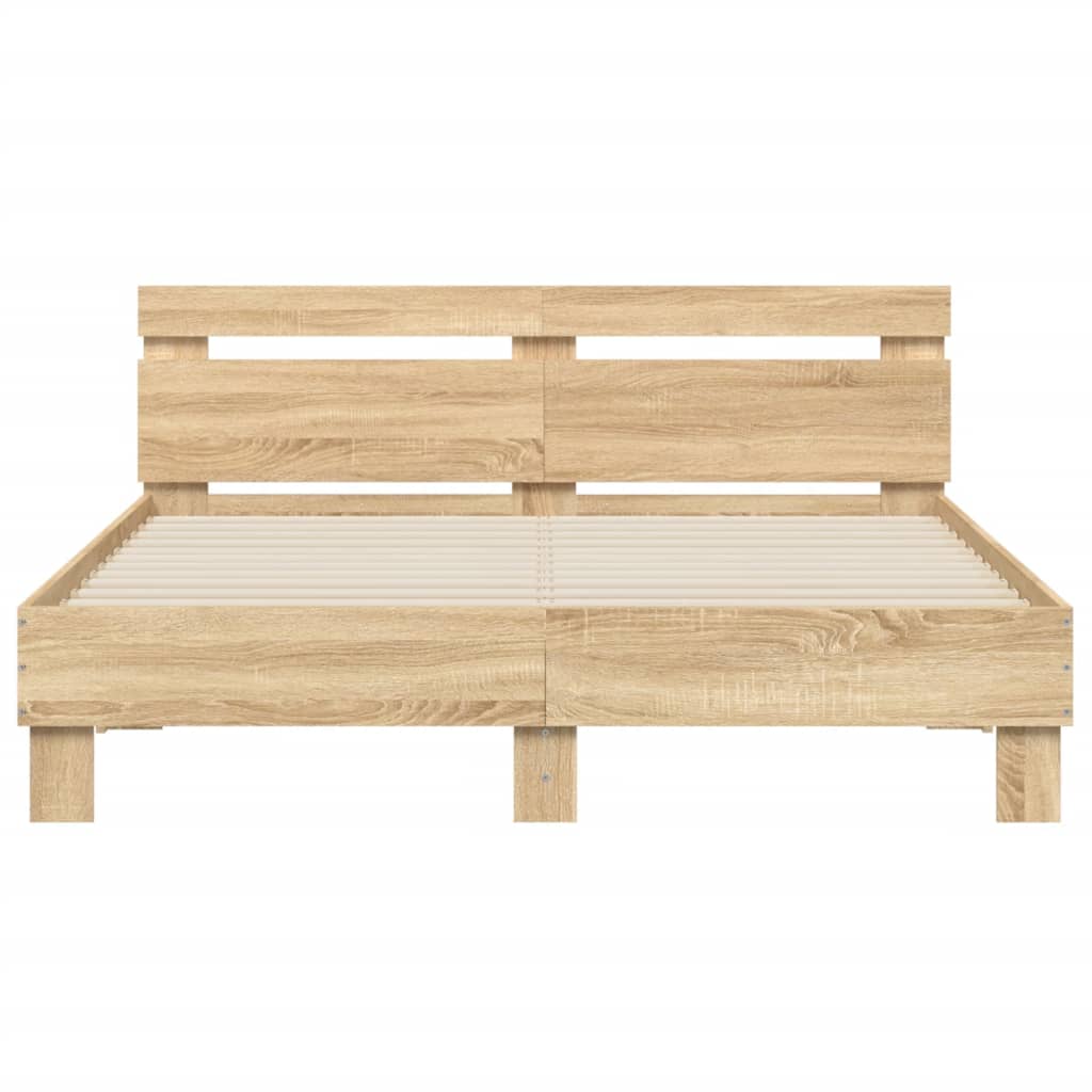 Giroletto Testiera Rovere Sonoma 140x190 cm Legno Multistrato | homemem39