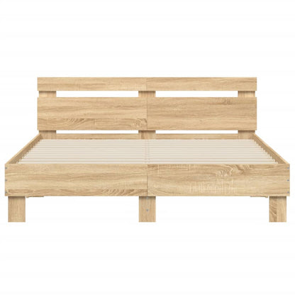 Giroletto Testiera Rovere Sonoma 140x190 cm Legno Multistrato | homemem39