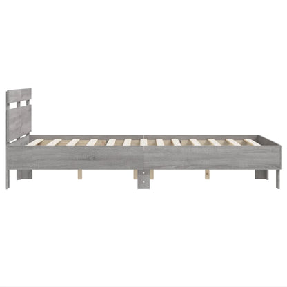 Giroletto Testiera Grigio Sonoma 135x190 cm Legno Multistrato | homemem39