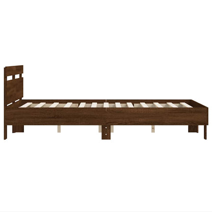 Giroletto Testiera Rovere Marrone 135x190 cm Legno Multistrato | homemem39