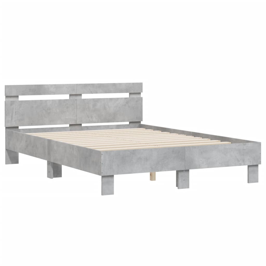 Giroletto Testiera Grigio Cemento 120x190 cm Legno Multistrato | homemem39