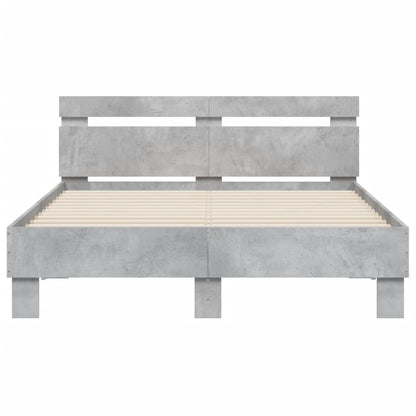 Giroletto Testiera Grigio Cemento 120x190 cm Legno Multistrato | homemem39