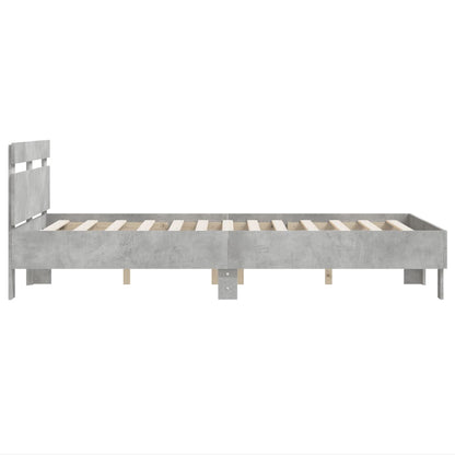 Giroletto Testiera Grigio Cemento 120x190 cm Legno Multistrato | homemem39