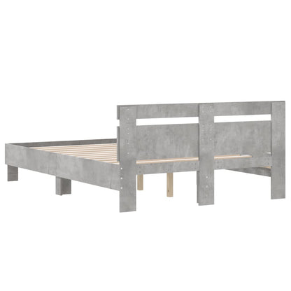 Giroletto Testiera Grigio Cemento 120x190 cm Legno Multistrato | homemem39