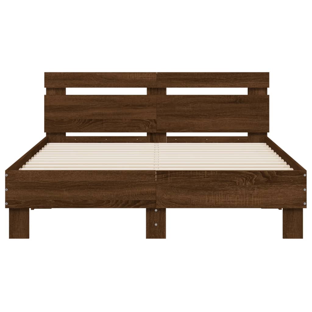 Giroletto Testiera Rovere Marrone 120x190 cm Legno Multistrato | homemem39