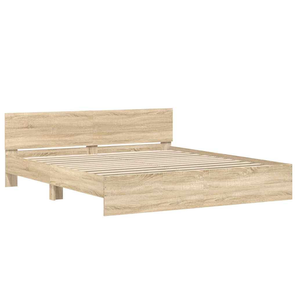 Giroletto con Testiera Rovere Sonoma 180x200 cm | homemem39
