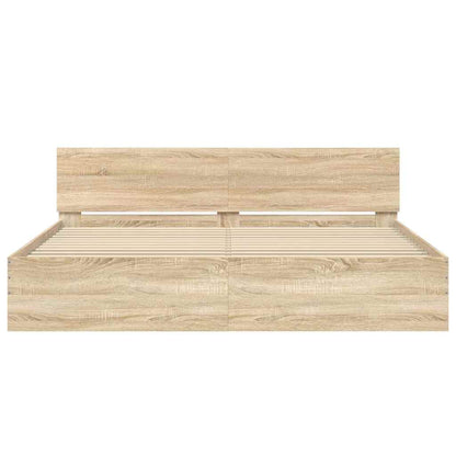 Giroletto con Testiera Rovere Sonoma 180x200 cm | homemem39