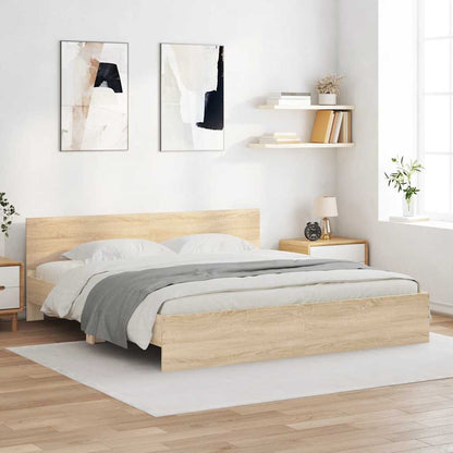 Giroletto con Testiera Rovere Sonoma 180x200 cm | homemem39