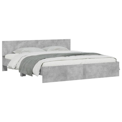 Giroletto con Testiera Grigio Cemento 180x200 cm | homemem39