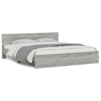 Giroletto con Testiera Grigio Sonoma 180x200 cm | homemem39