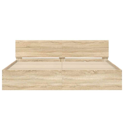 Giroletto con Testiera Rovere Sonoma 160x200 cm | homemem39
