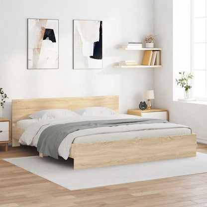 Giroletto con Testiera Rovere Sonoma 160x200 cm | homemem39