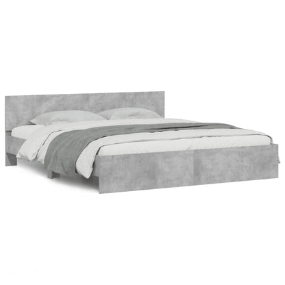 Giroletto con Testiera Grigio Cemento 160x200 cm | homemem39
