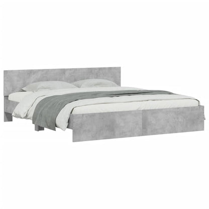 Giroletto con Testiera Grigio Cemento 160x200 cm | homemem39