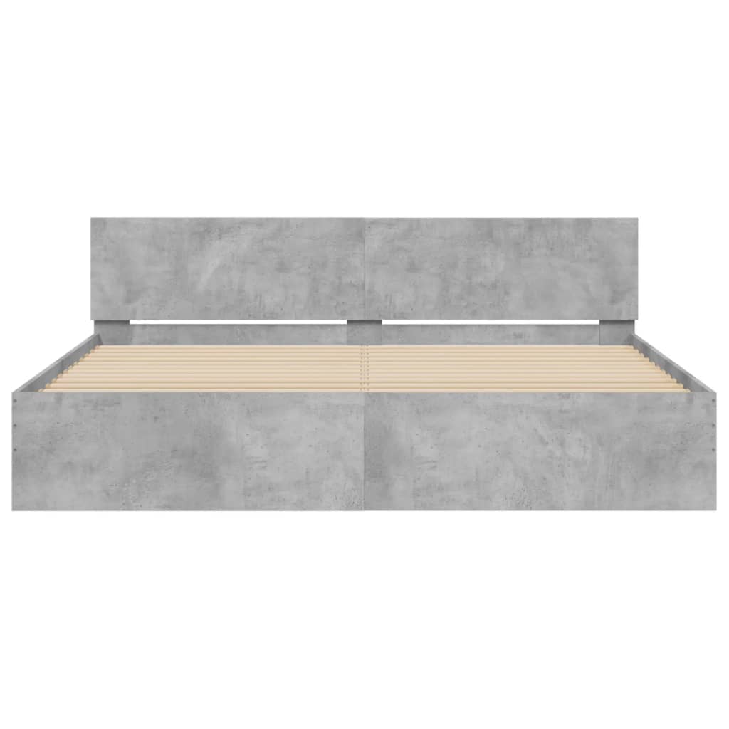 Giroletto con Testiera Grigio Cemento 160x200 cm | homemem39
