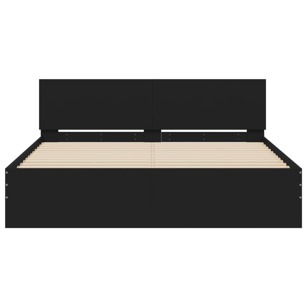 Giroletto con Testiera Nero 150x200 cm | homemem39