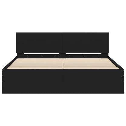 Giroletto con Testiera Nero 150x200 cm | homemem39