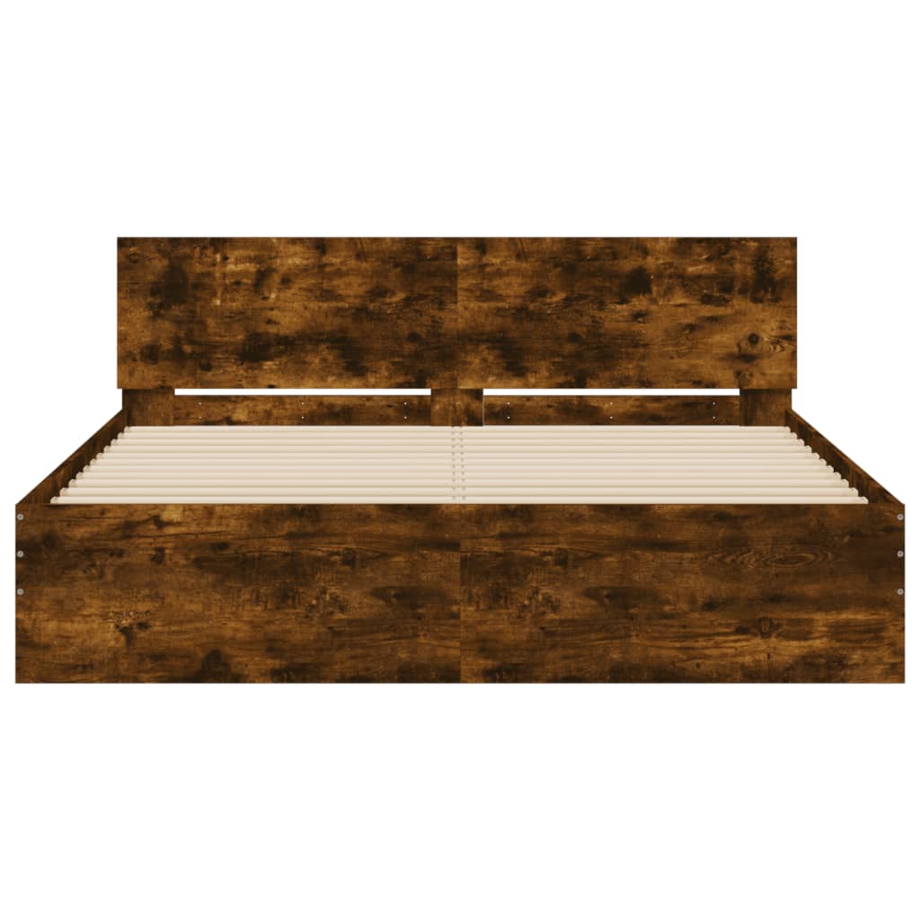 Giroletto con Testiera Rovere Fumo 150x200 cm | homemem39