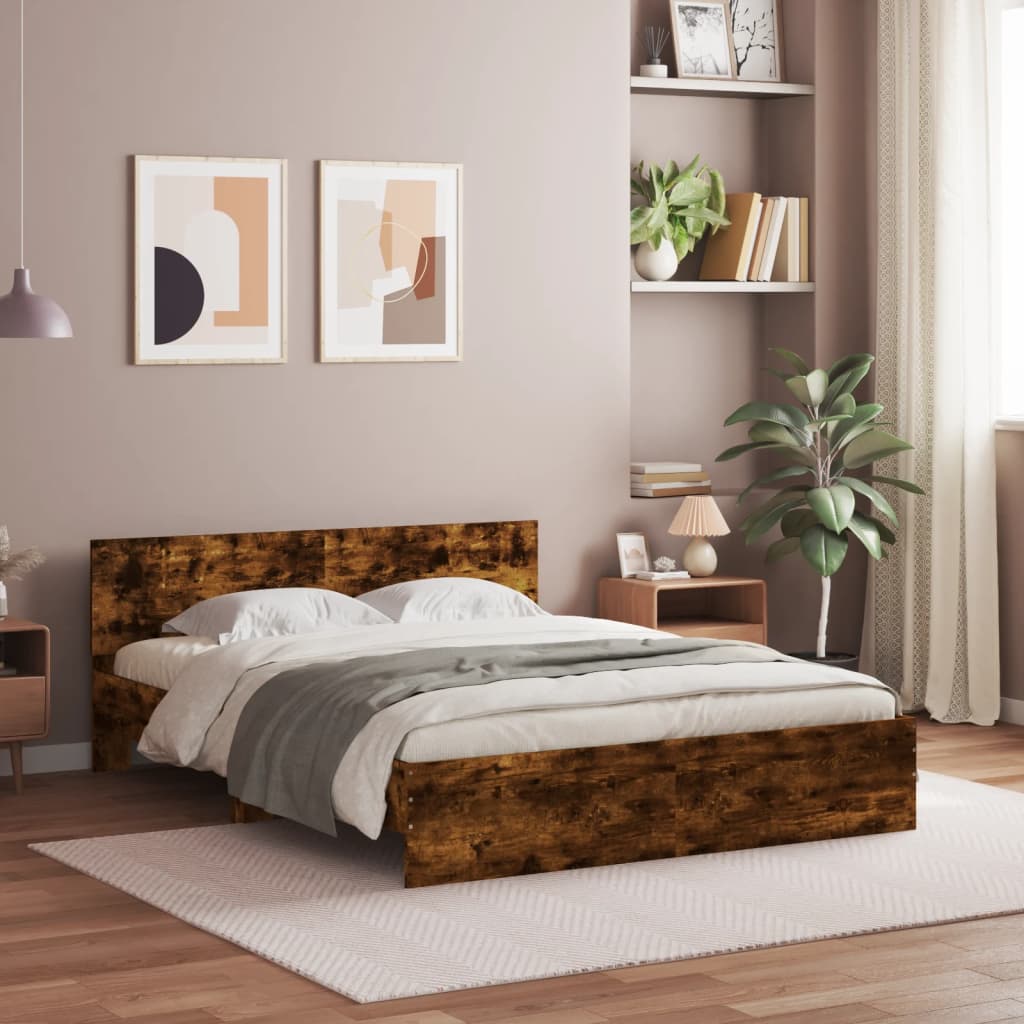 Giroletto con Testiera Rovere Fumo 150x200 cm | homemem39