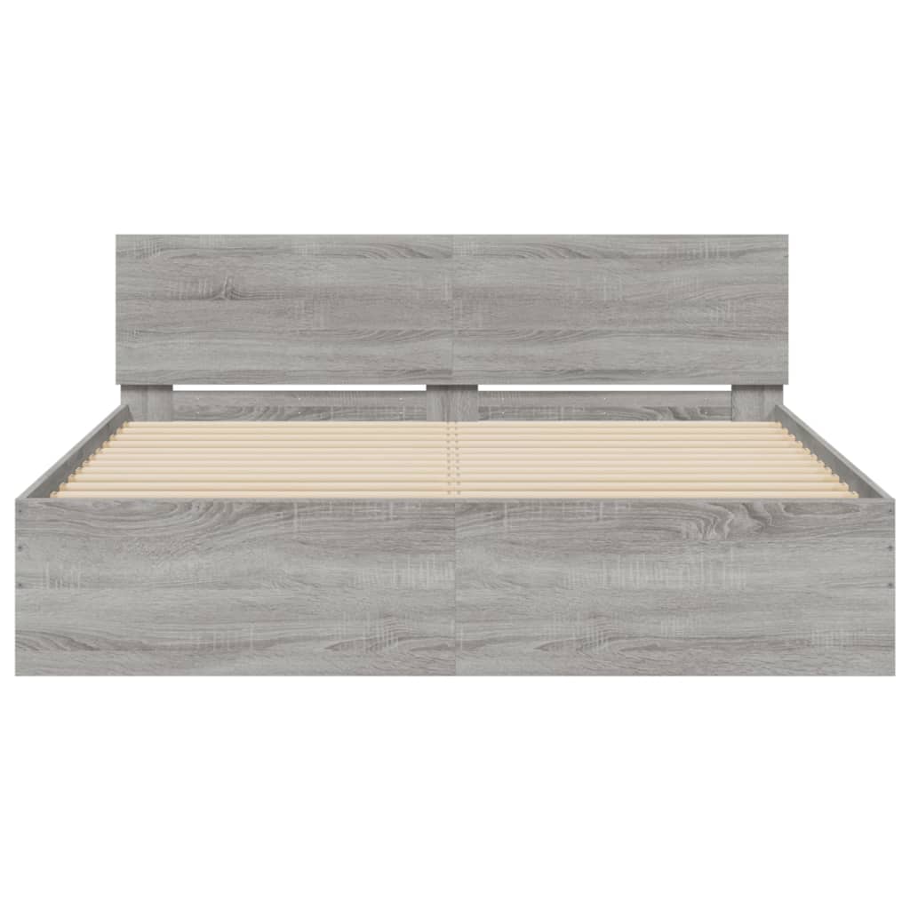 Giroletto con Testiera Grigio Sonoma 150x200 cm | homemem39