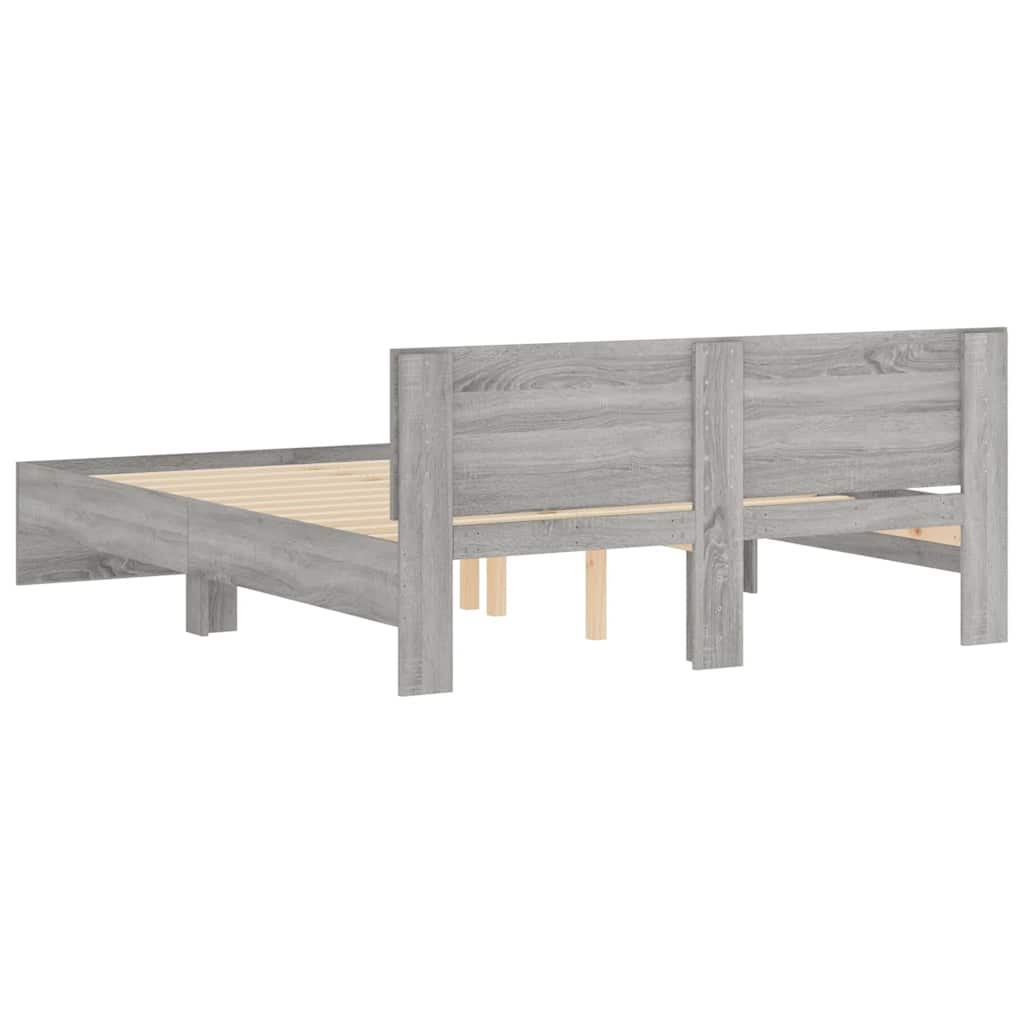 Giroletto con Testiera Grigio Sonoma 150x200 cm | homemem39