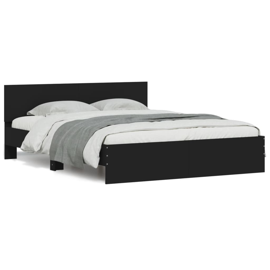 Giroletto con Testiera Nero 140x200 cm | homemem39