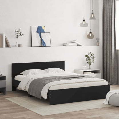 Giroletto con Testiera Nero 140x200 cm | homemem39