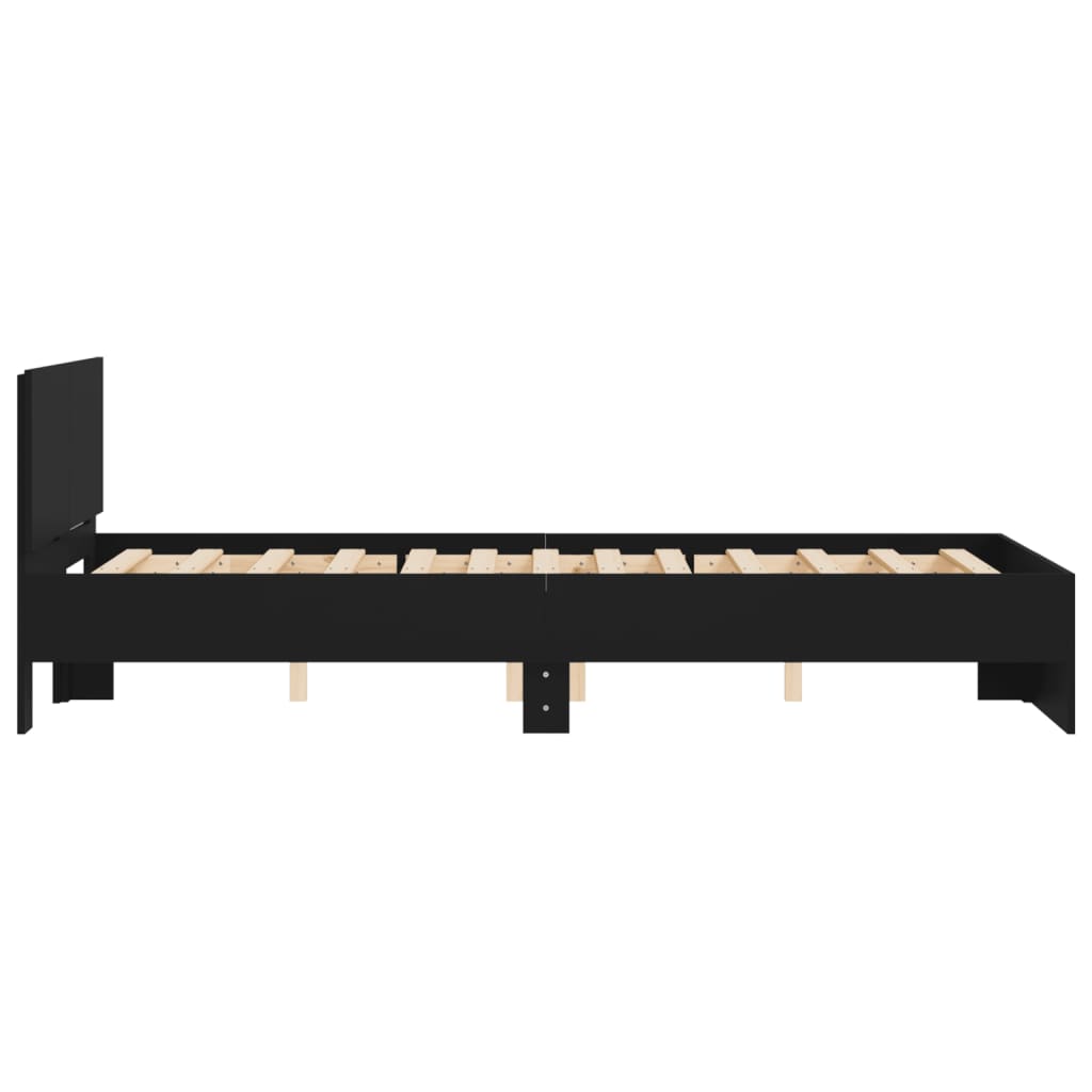 Giroletto con Testiera Nero 120x200 cm | homemem39