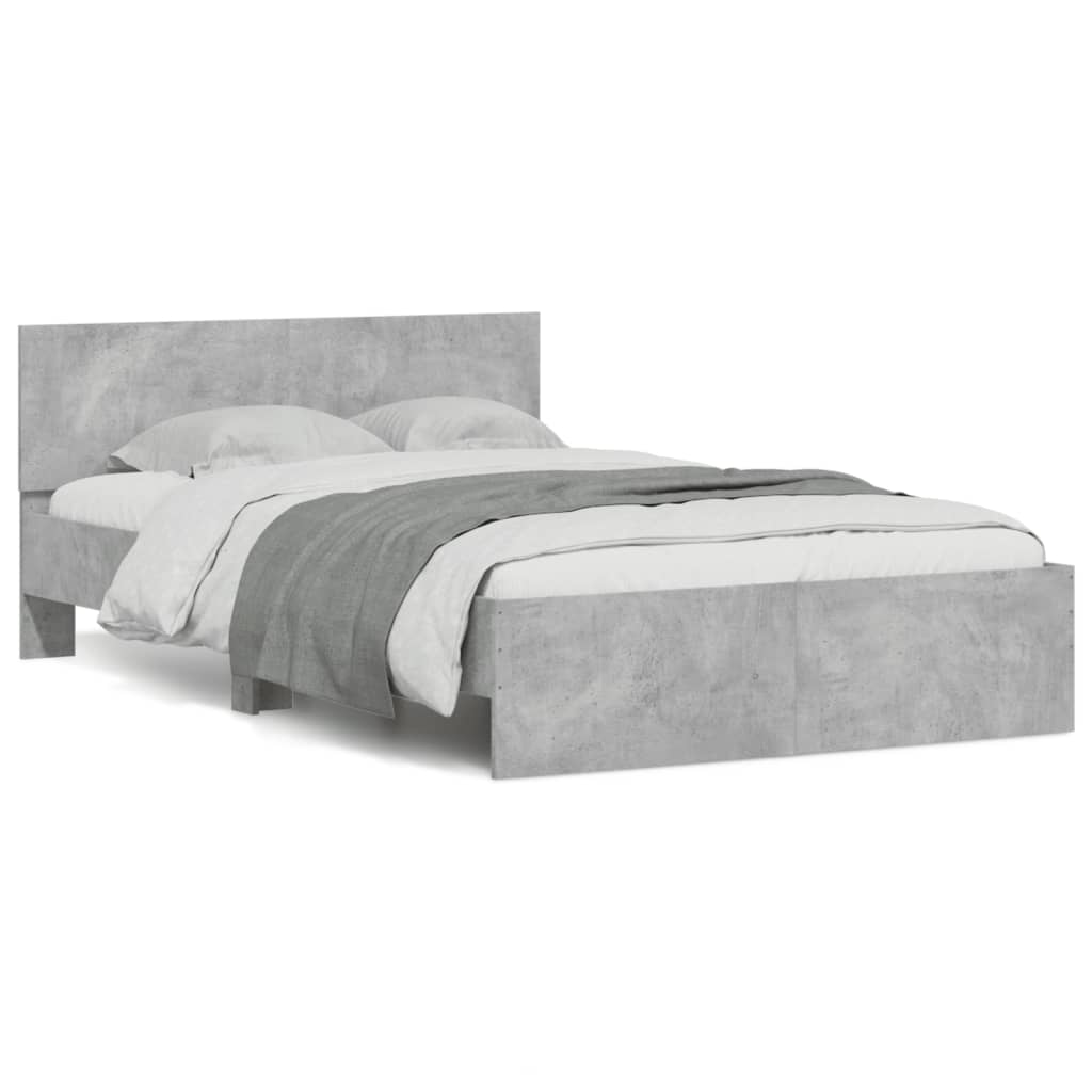 Giroletto con Testiera Grigio Cemento 120x200 cm | homemem39