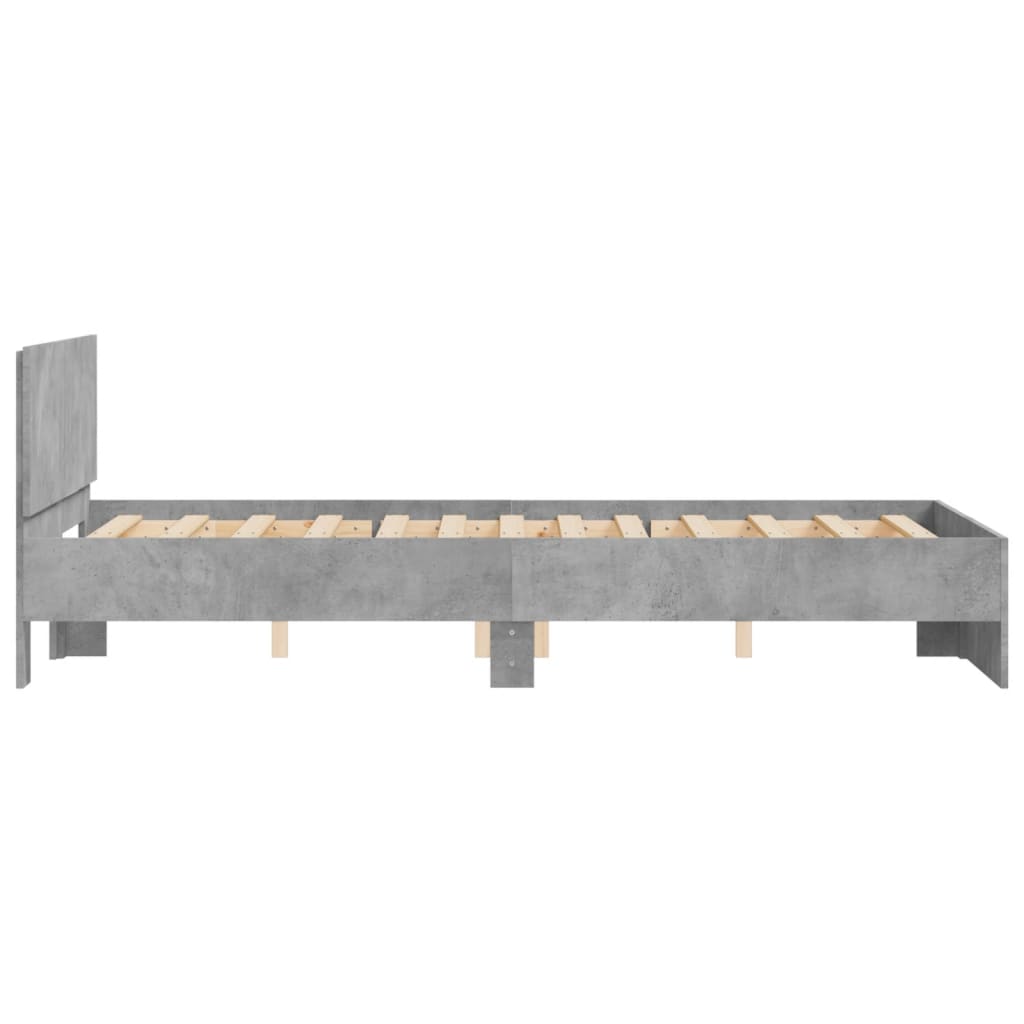 Giroletto con Testiera Grigio Cemento 120x200 cm | homemem39