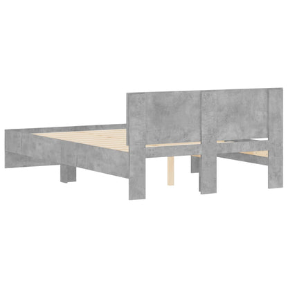 Giroletto con Testiera Grigio Cemento 120x200 cm | homemem39