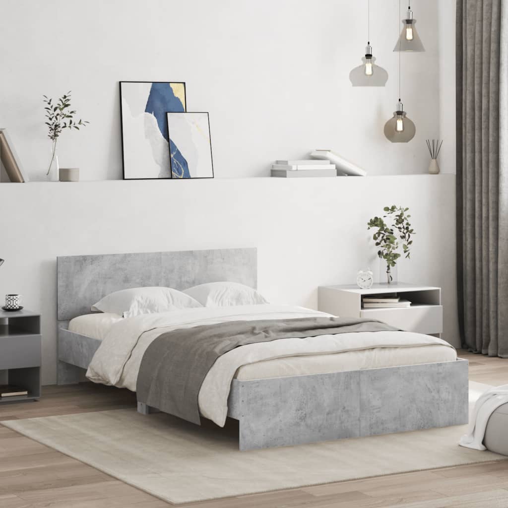 Giroletto con Testiera Grigio Cemento 120x200 cm | homemem39