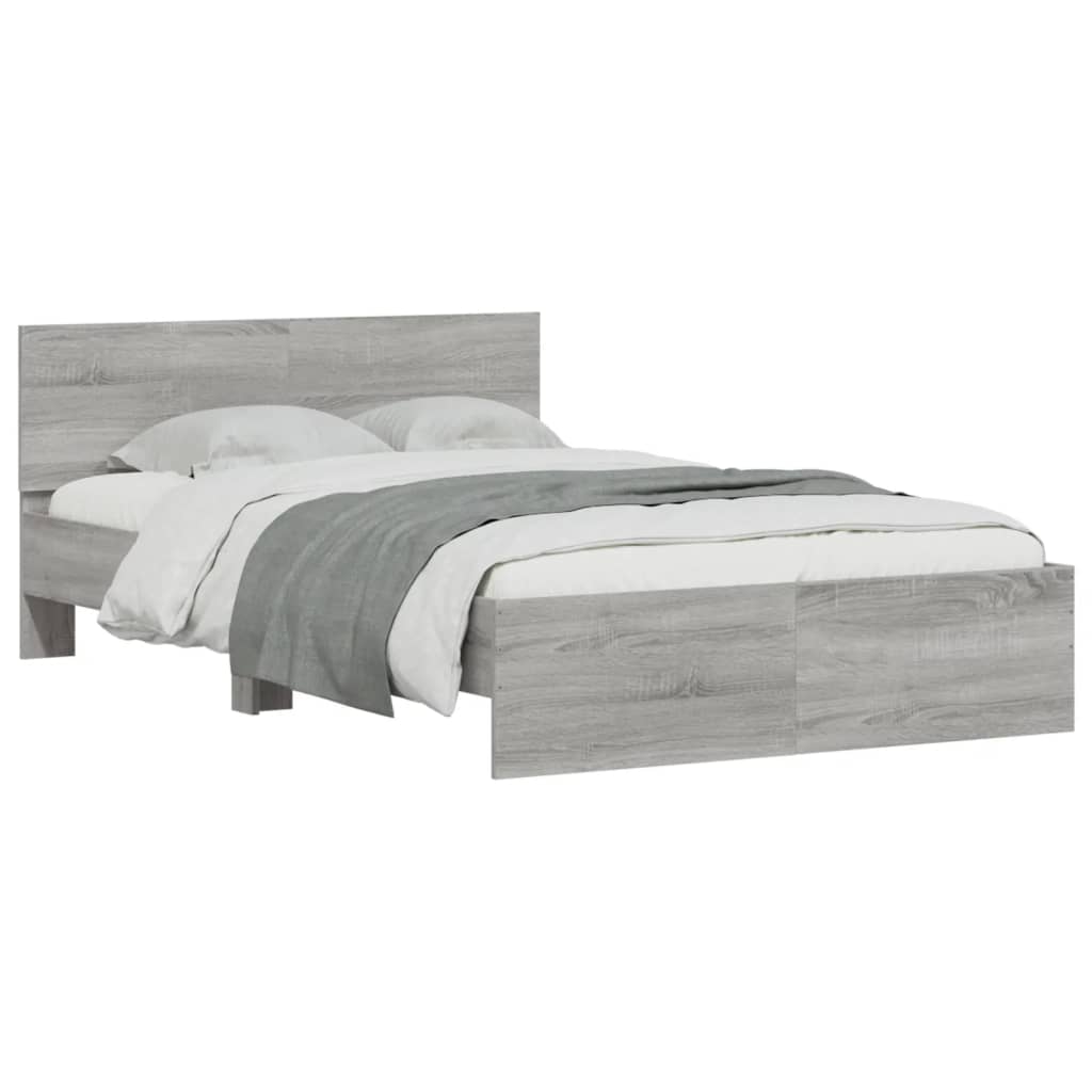 Giroletto con Testiera Grigio Sonoma 120x200 cm | homemem39