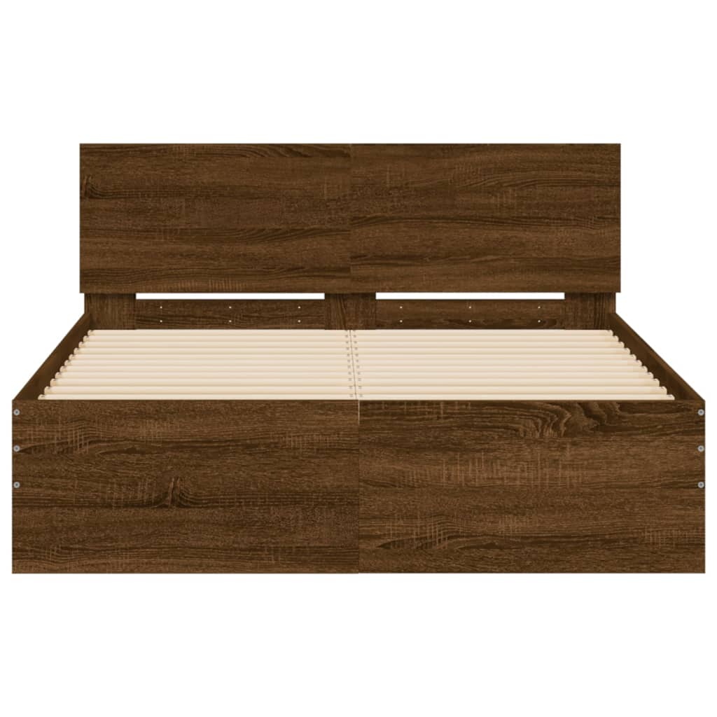 Giroletto con Testiera Rovere Marrone 120x200 cm | homemem39