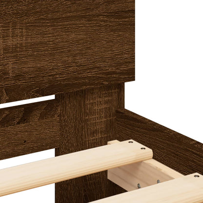 Giroletto con Testiera Rovere Marrone 120x200 cm | homemem39