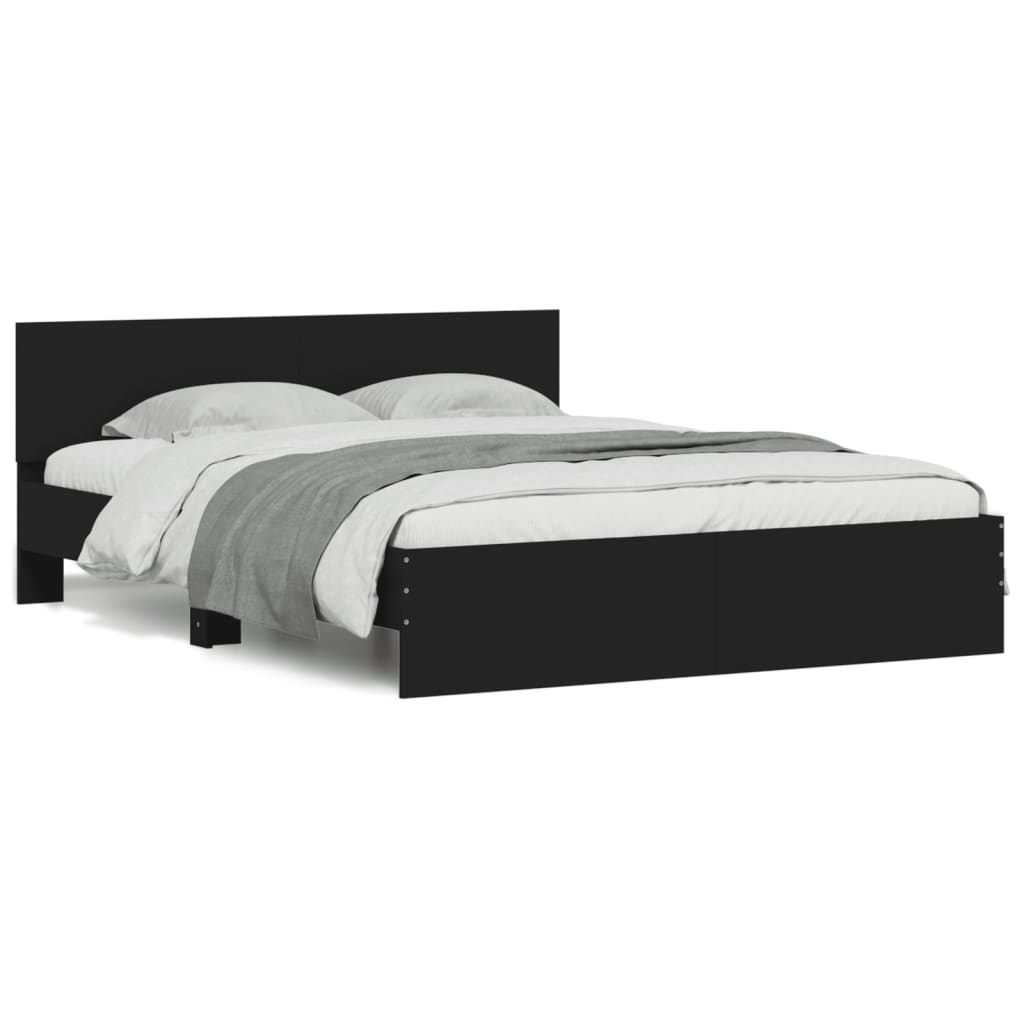 Giroletto con Testiera Nero 140x190 cm | homemem39