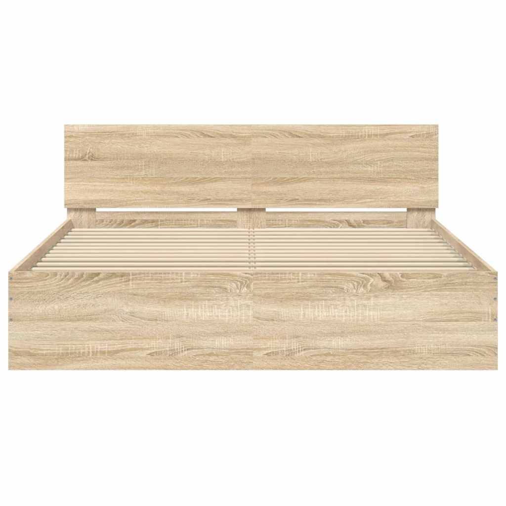 Giroletto con Testiera Rovere Sonoma 140x190 cm - homemem39