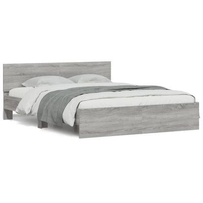 Giroletto con Testiera Grigio Sonoma 140x190 cm | homemem39