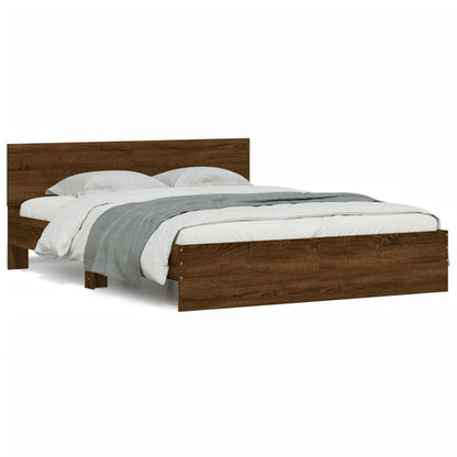 Giroletto con Testiera Rovere Marrone 140x190 cm | homemem39