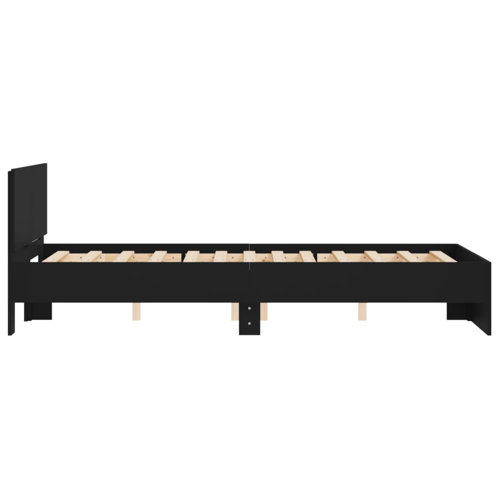 Giroletto con Testiera Nero 120x190 cm | homemem39
