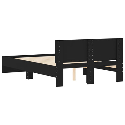 Giroletto con Testiera Nero 120x190 cm | homemem39