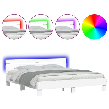 Giroletto con LED senza Materasso Bianco 180x200 cm | homemem39