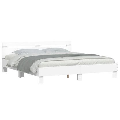 Giroletto con LED senza Materasso Bianco 180x200 cm | homemem39