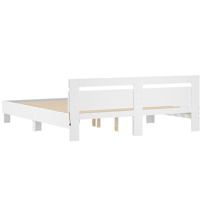 Giroletto con LED senza Materasso Bianco 180x200 cm | homemem39