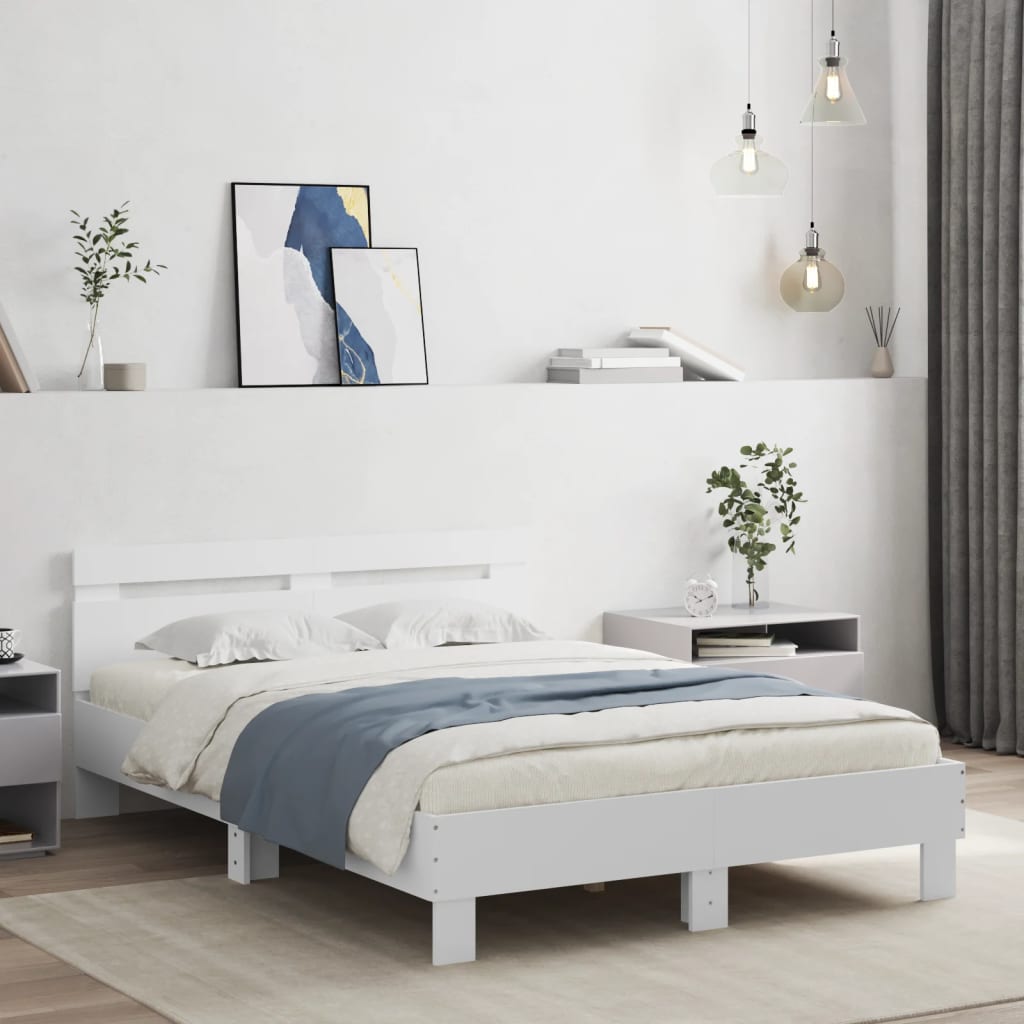 Giroletto con LED senza Materasso Bianco 120x200 cm | homemem39